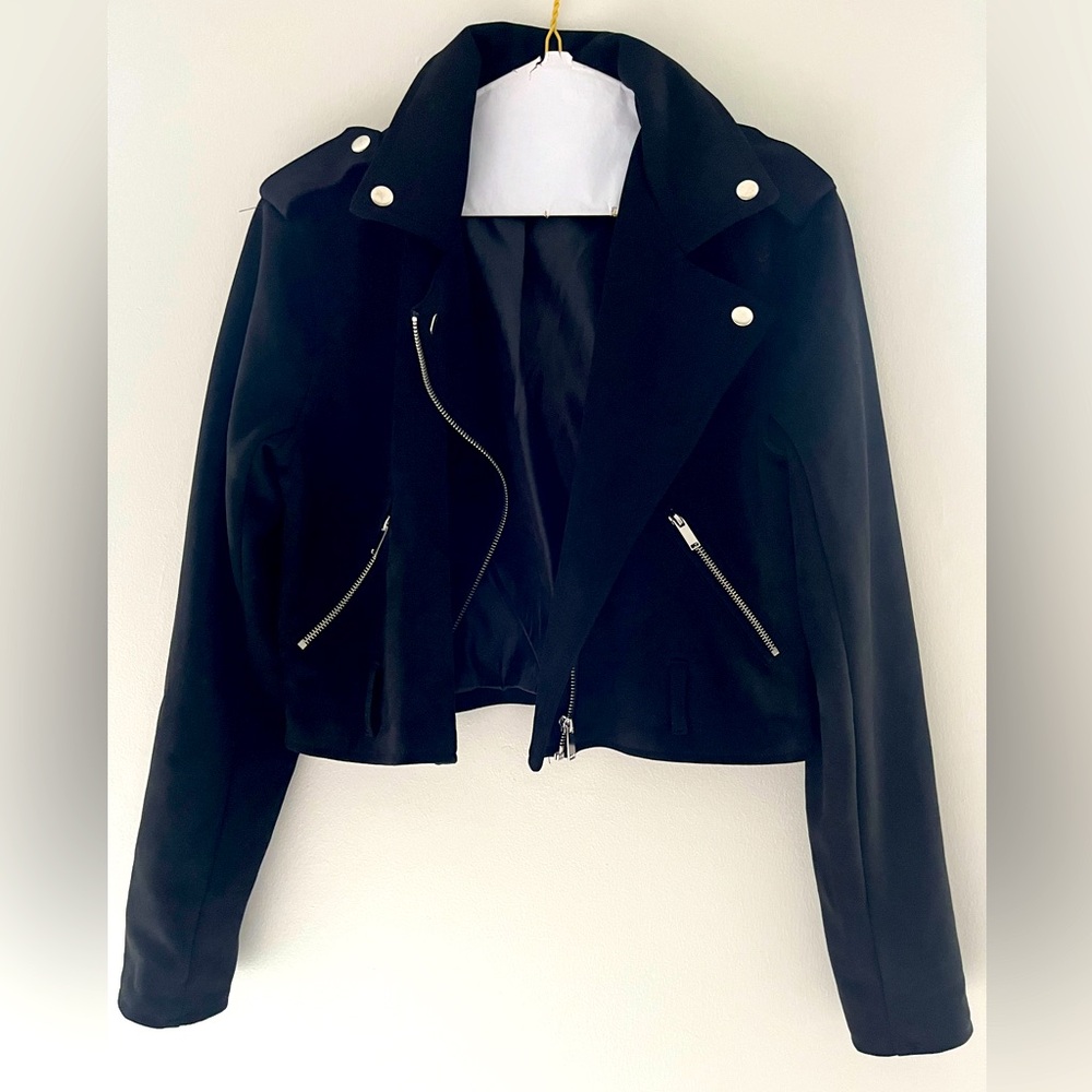 Dry Goods Suade Jacket. Black. Size M